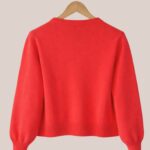Gilet Gianni pour femme senior coloris corail - back