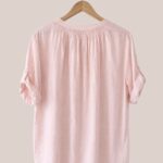 blouse rose poudré femme vue arrière