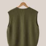 Dos du Gilet Kaki femme senior - forESTIME