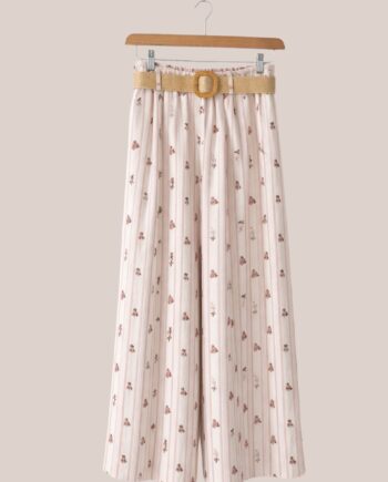 Pantalon Pablo rayé rose idéal pour femme senior