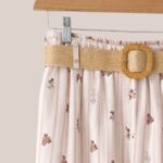 Zoom sur le pantalon femme senior, Pablo rayé rose