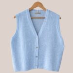 gilet Gatia sans manches bleu ciel