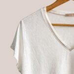 tee-shirt Telia coloris écru idéal pour femme senior. 100% coton confortable