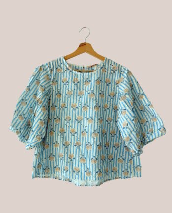 Blouse rayé bleu Cécilia