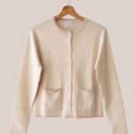 gilet Ginger femme coton beige - forESTIME