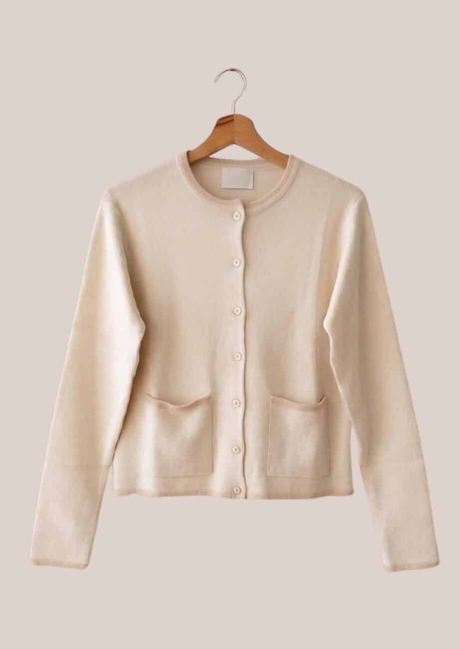 gilet Ginger femme coton beige - forESTIME