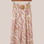 Pantalon fluide femme senior rose beige - forESTIME