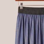 Détail large élastique pailleté noir 4 cm jupe Justine denim foncé senior - forESTIME