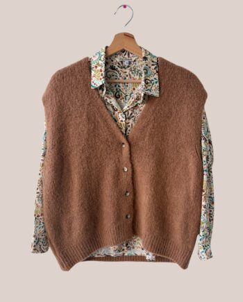 Gilet Gwen camel