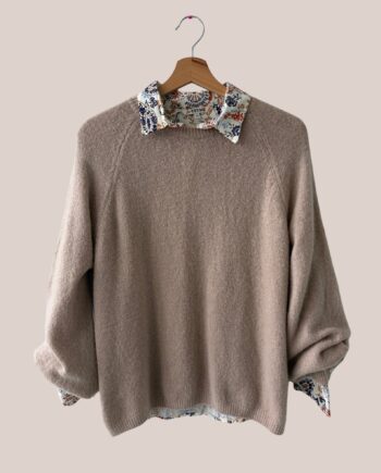 pull beige adelie femme senior