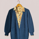 gilet gaelle bleu indigo