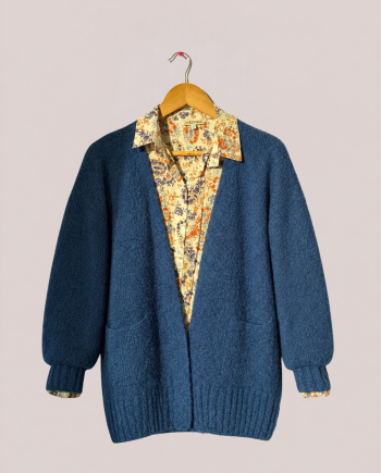 gilet gaelle bleu indigo